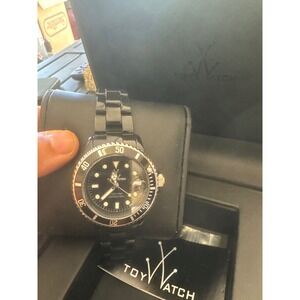 ToyWatch Professional Diver Black Dial Monochromatic Watch with Box and Links